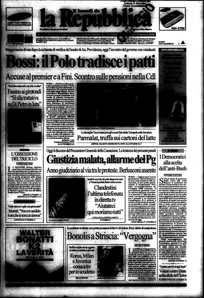 Il lunedì de La repubblica